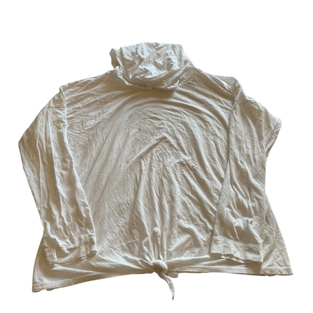 Beyond Yoga Cream Long Sleeve hoodie Tee